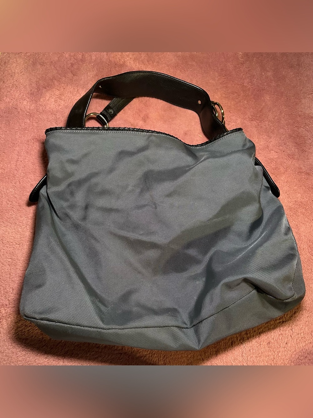 Classic Gray Women's Tote with Black Handles